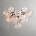 Mandoza Bubble Glass Chandelier — 19 Lights / Nickel