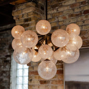 Mandoza Bubble Glass Chandelier — 19 Lights / Bronze