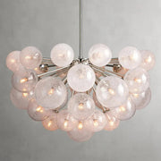 Mandoza Bubble Glass Chandelier — 37 Lights / Nickel