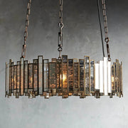 Marrakesh Antiqued Glass Round Chandelier — 36
