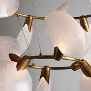 Petal Two-Tier Halo Chandelier