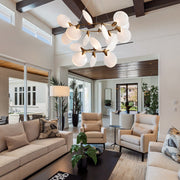 Petal Two-Tier Halo Chandelier