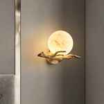 Arbor Alabaster Branch Wall Sconce - Single / Brass & White