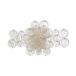 Cloud Disc Glass Wall Sconce - Chrome