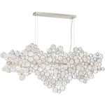 Trento 55-inch linear chandelier in Chrome finish