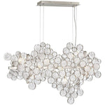 Trento linear chandelier in Chrome finish