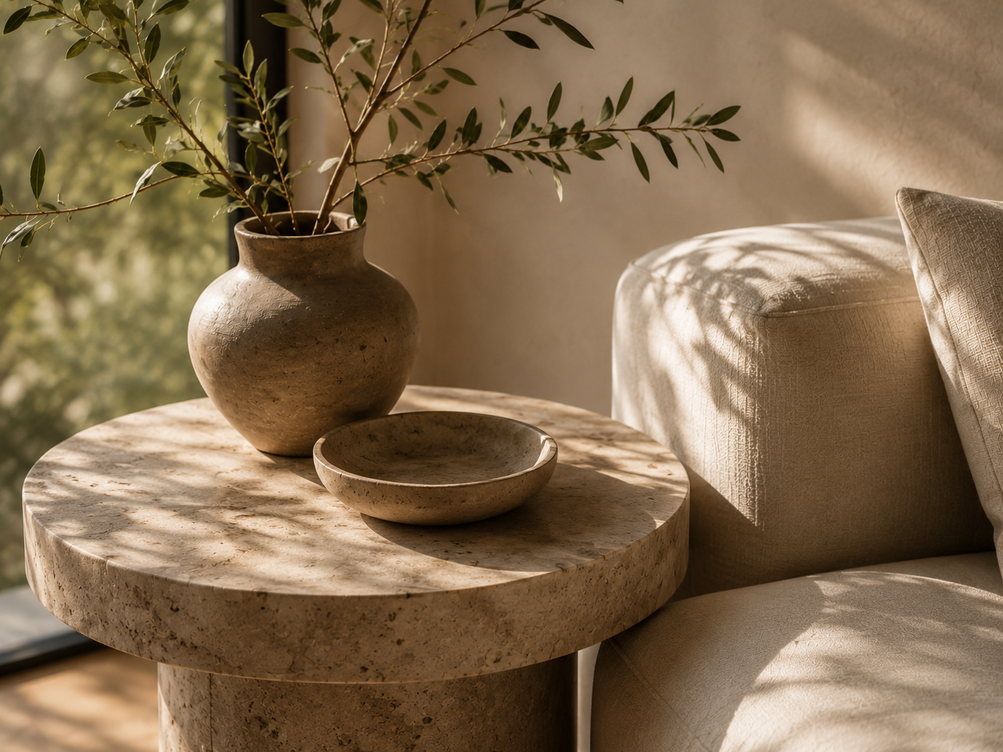 Wood material detail for furniture selection